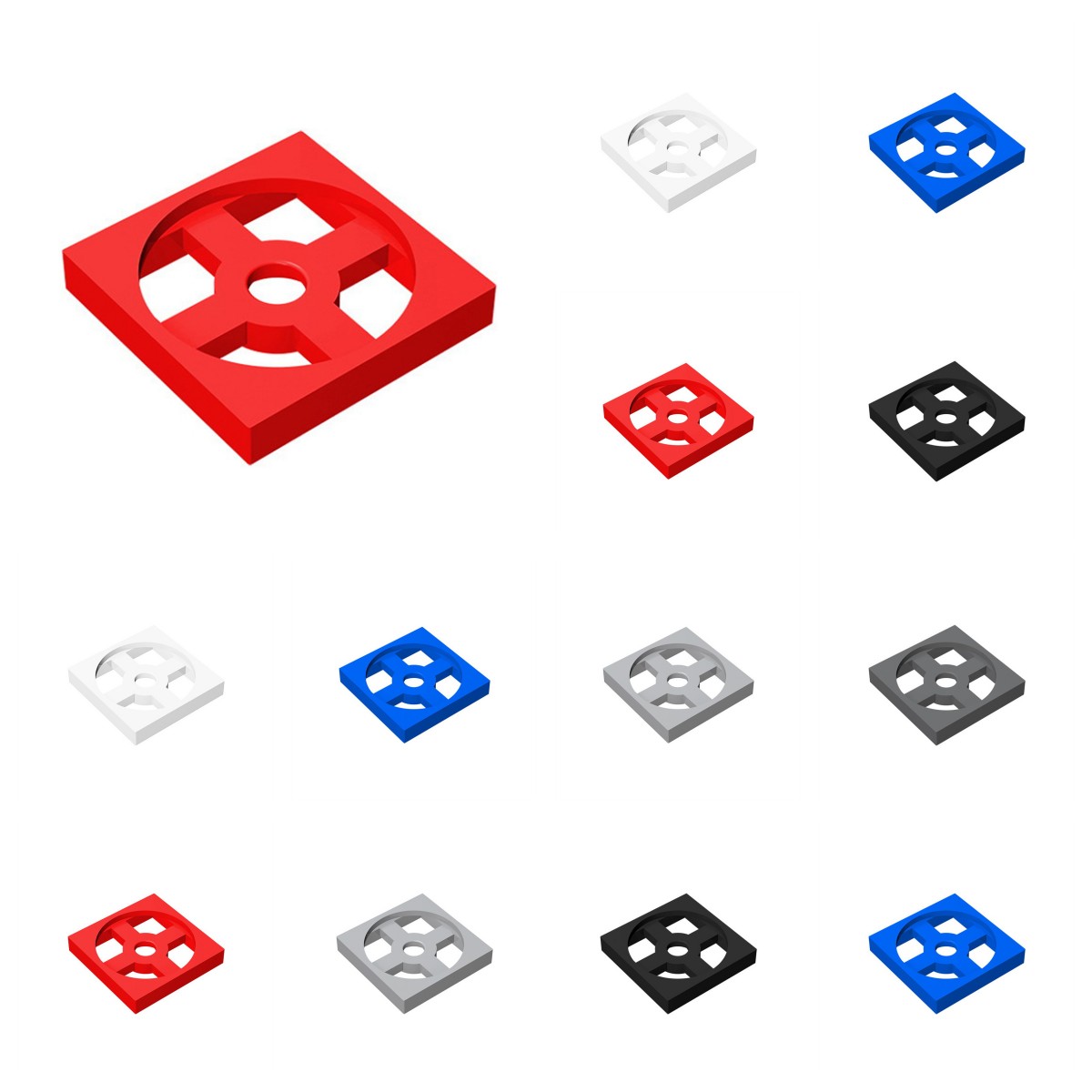 Diy Lego Electronics - 50개 3680 3679 턴테이블 2x2 플레이트