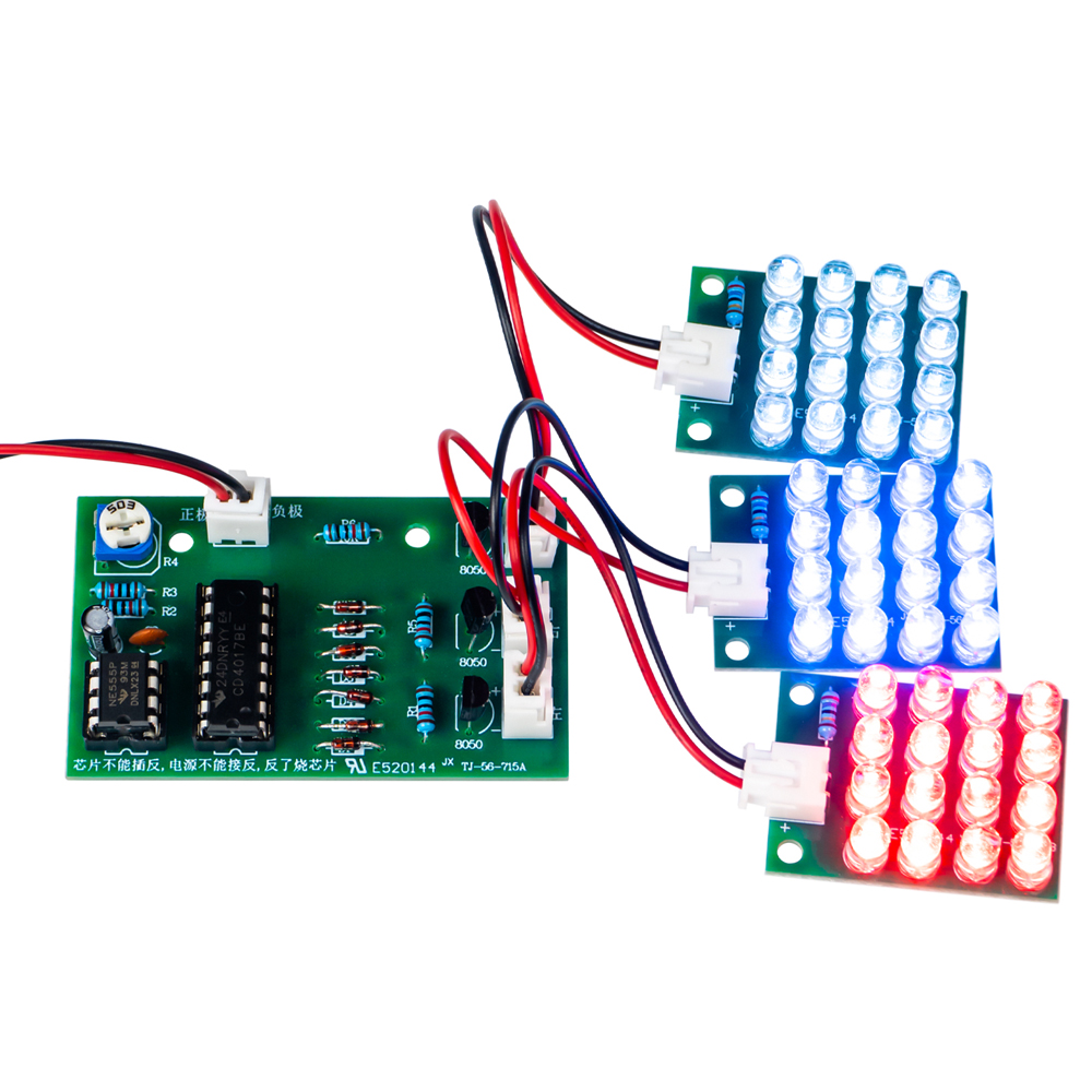 Pcb Etching Kit - DIY 전자 키트 LED 3색 점멸등