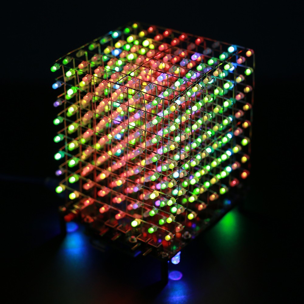 DIY 전자 키트 RGB 음악 LED 조명 3D 큐브  - Diy Electronics India 리뷰 및 가격