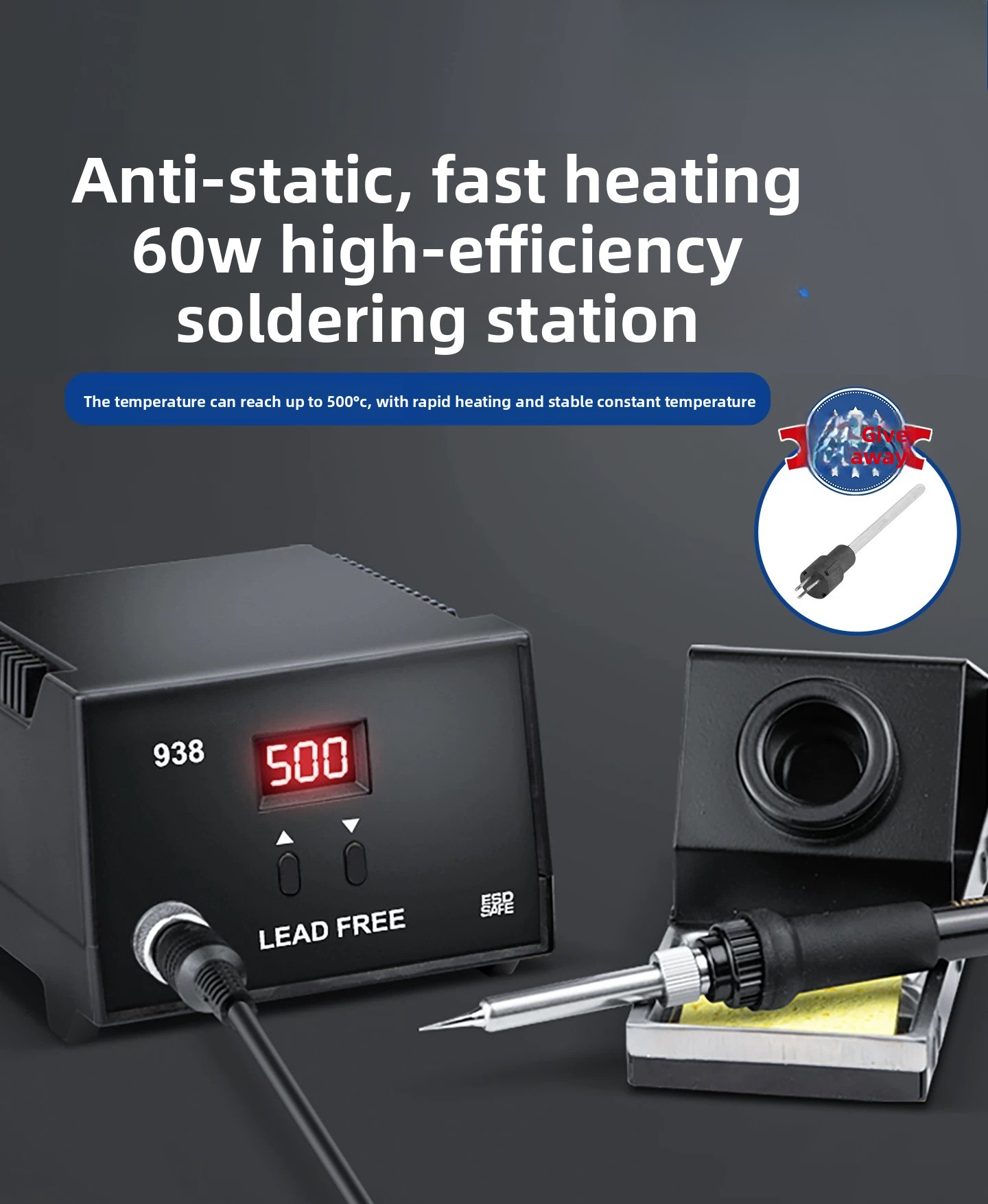 936B 60W 온도 조절 가능 납땜 스테이션 – 가정 - Diy Electronics Workstation 리뷰 및 가격