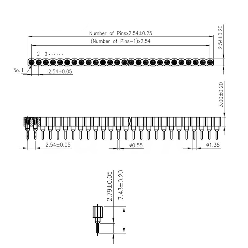 Javino 5/20/50Pcs 1x40 핀 커넥터 헤 - Male Female Header Pin 리뷰 및 가격
