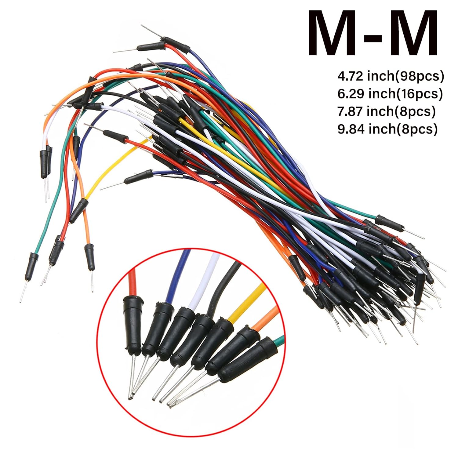 130pcs 솔더리스 유연한 브레드 보드 점퍼 와이어  - Diy Electronics India 리뷰 및 가격