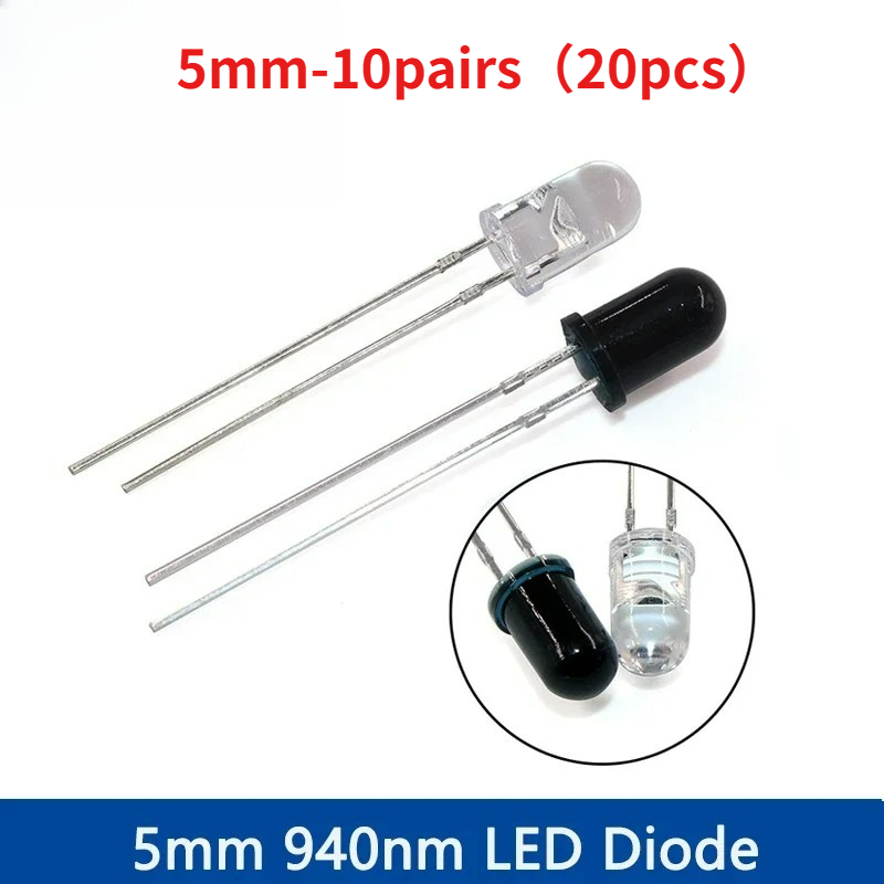 10-30쌍 5mm 940nm IR LED 다이오드 키 - Diy Electronics India 리뷰 및 가격
