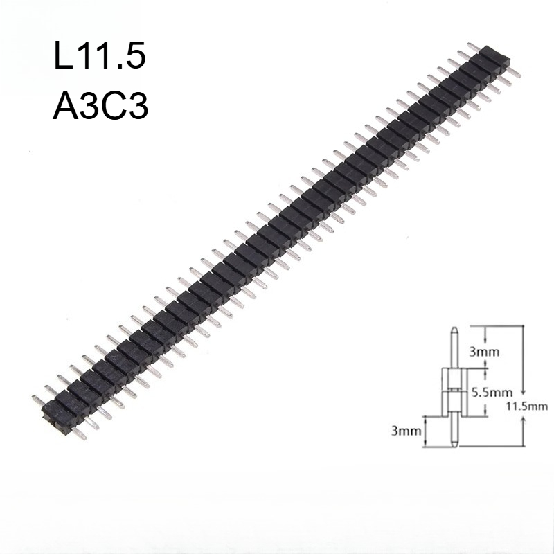 50개 2.54mm 금도금 단일 행 이중 플라스틱 1x - Male Female Header Pin 리뷰 및 가격