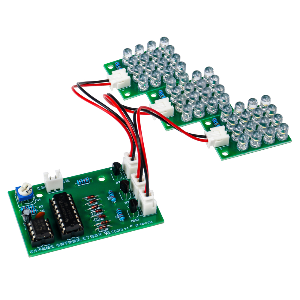 DIY 전자 키트 LED 3색 점멸등 빨강 흰색 파랑  - Pcb Etching Kit 리뷰 및 가격
