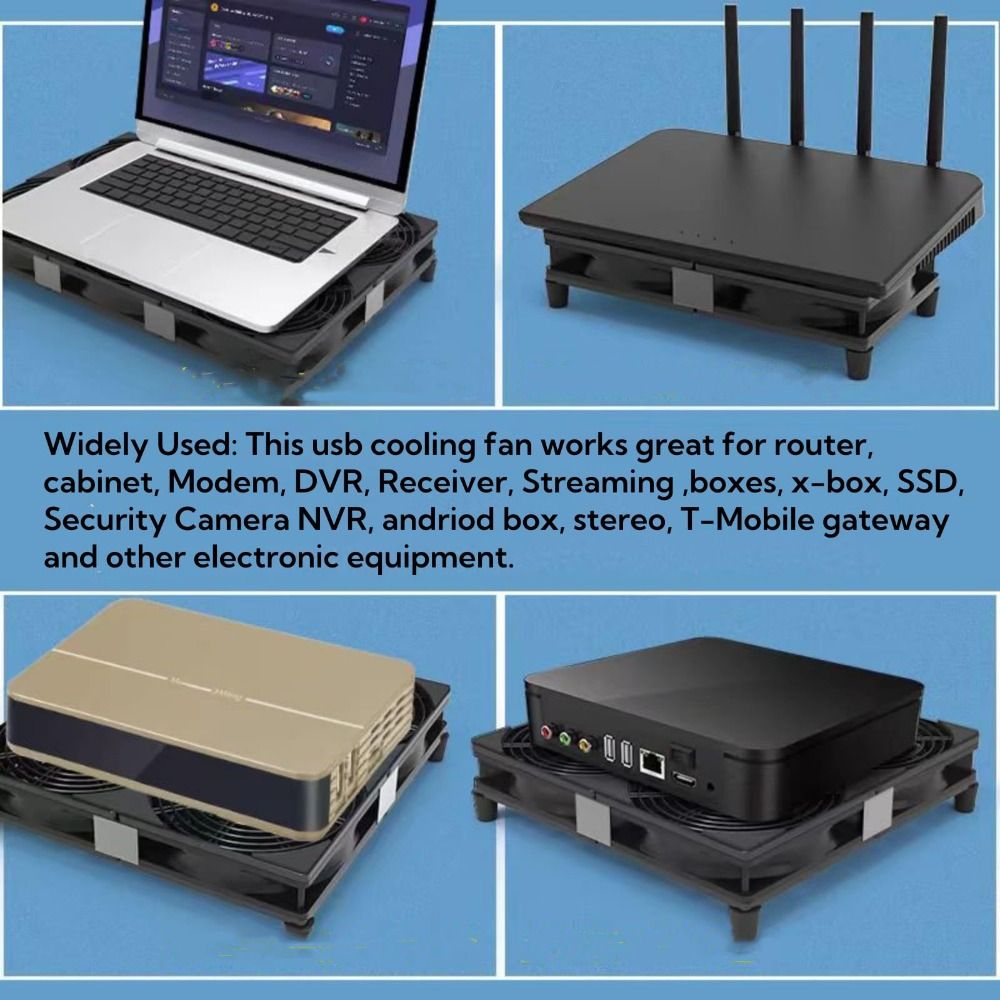 USB 전원 전자 냉각 팬 듀얼 팬 DIY 컴퓨터 PC - Diy Electronics Cabinet 리뷰 및 가격