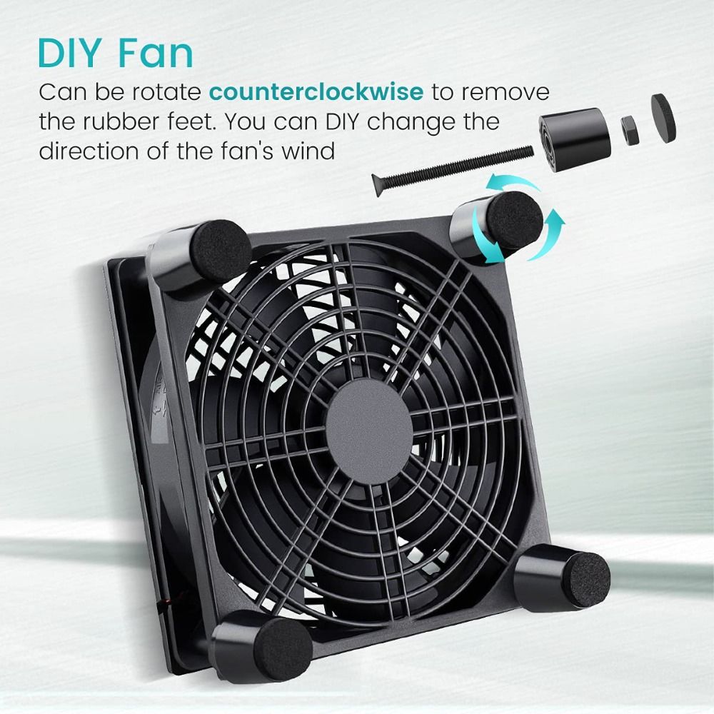 USB 전원 전자식 냉각 팬 듀얼 팬 DC 5V 모뎀  - Diy Electronics Cabinet 리뷰 및 가격
