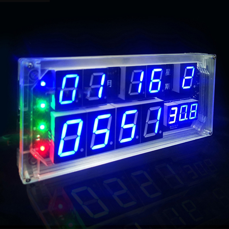 슈퍼 세일 대형 화면 음성 시계 키트 달력 디지털 시계 - Diy Electronics For Sale 리뷰 및 가격