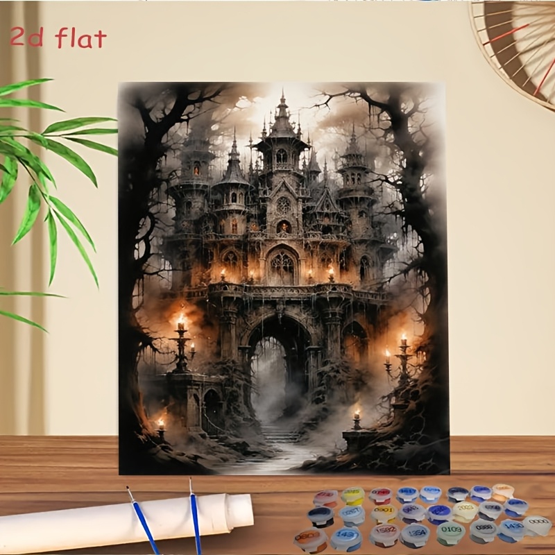 숫자로 그리는 그림 키트 신비로운 고딕 성 DIY 선물 - Diy Elektronik 리뷰 및 가격